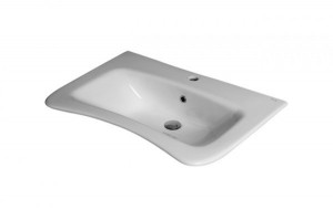 LAMI80 Подвесная раковина настенная круглая Neroceramica  белая