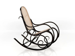 Кресло-качалка с подлокотниками