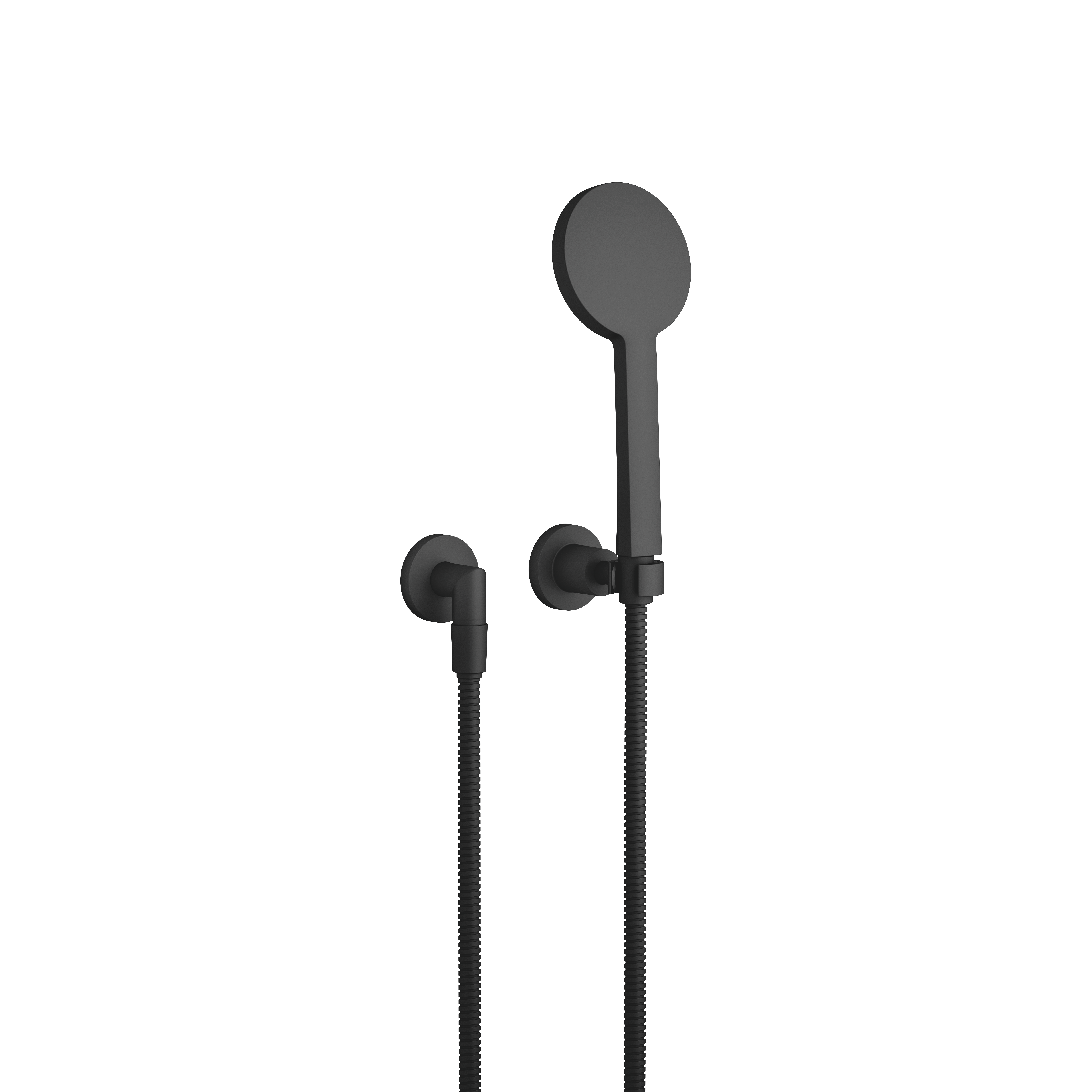 ТАРА Набор для ручного душа с отдельными розетками - матовый черный 27803892-33 DornBracht Tara