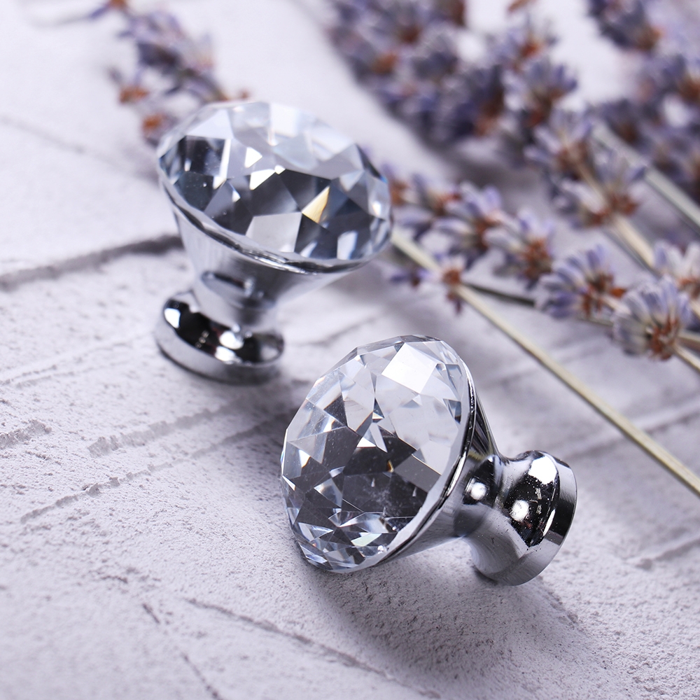 Мебельная ручка  Кноб, 30×30×31 мм, хром, прозрачный LJPS0174 Public Steel Россия  - Вид №3