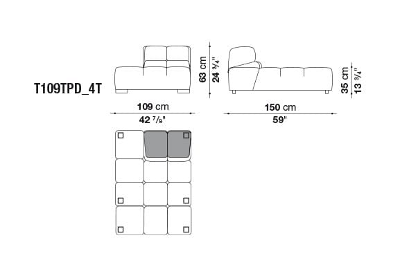 Модульный диван B&B Italia Tufty Time ARCH-00144354 - Вид №23