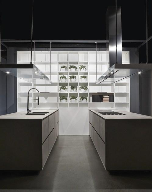 RIFRA Кухня с двойным островом из серого бетона One sun-id-1354828 - Вид №1