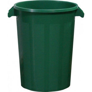 231217 DENOX Бак пластиковый зеленый с крышкой с ручками 100 л. Зеленый
