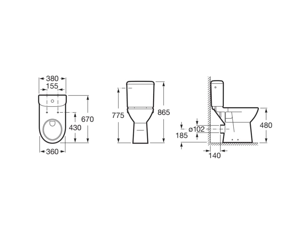 Внешняя сливная кассета Roca ACCESS ARCH-00035101 - Вид №2