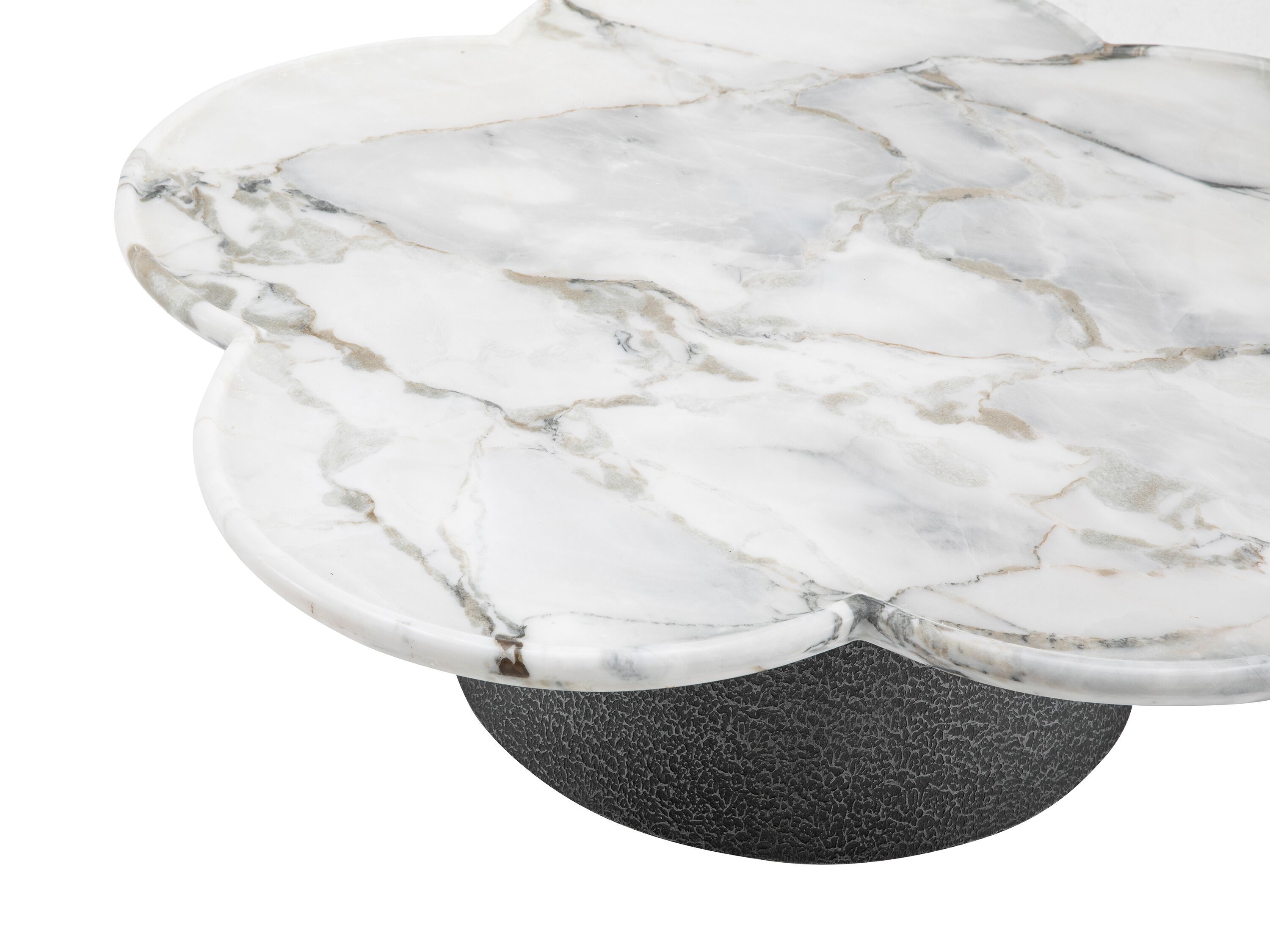 Низкий журнальный столик из мрамора и нержавеющей стали с центральным основанием CAMPO DE' FIORI ASCT694A ARCH-00055344 - Вид №1