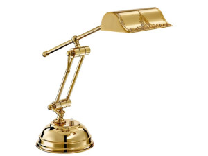 Регулируемая латунная светодиодная настольная лампа с гибким кронштейном