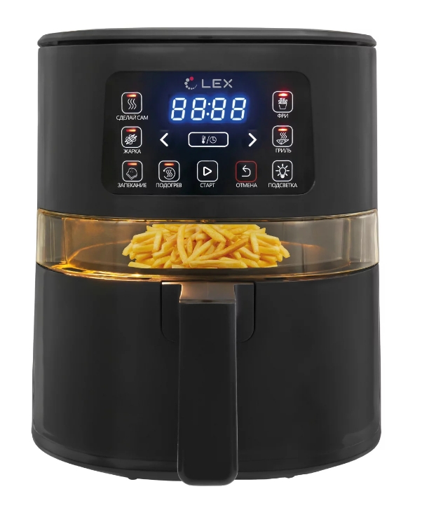 9903496 Аэрогриль LEX LXAF 5405 черный STDN-0005843 - Вид №10