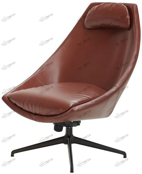 Potocco Кожаное кресло с подголовником Cut 910/plg