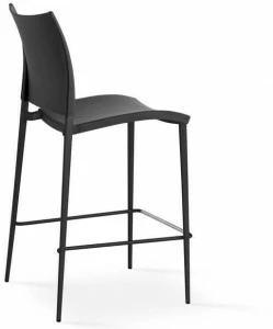 Desalto Высокий кожаный табурет со спинкой Sand