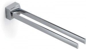 5522(13) Gedy G-Kent, полотенцедержатель двойной поворотный, длина 35 см, цвет хром