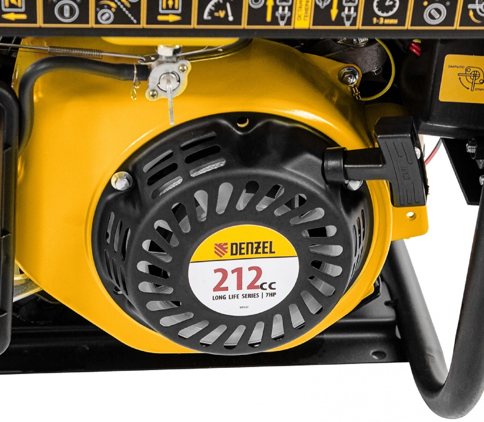 Бензиновый генератор DENZEL PS-33E 3.3 кВт 86549412 STLM-0069997 - Вид №11