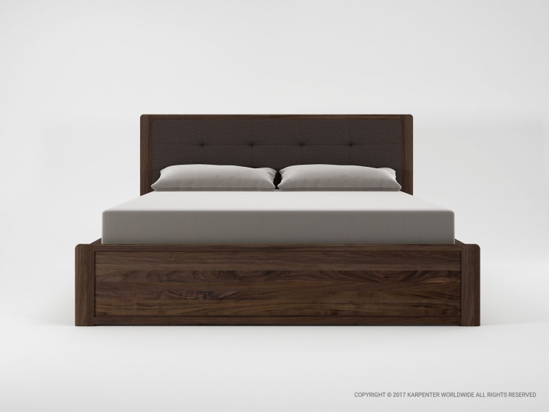 441_866 Двуспальная кровать с тканевым изголовьем Karpenter Circa17