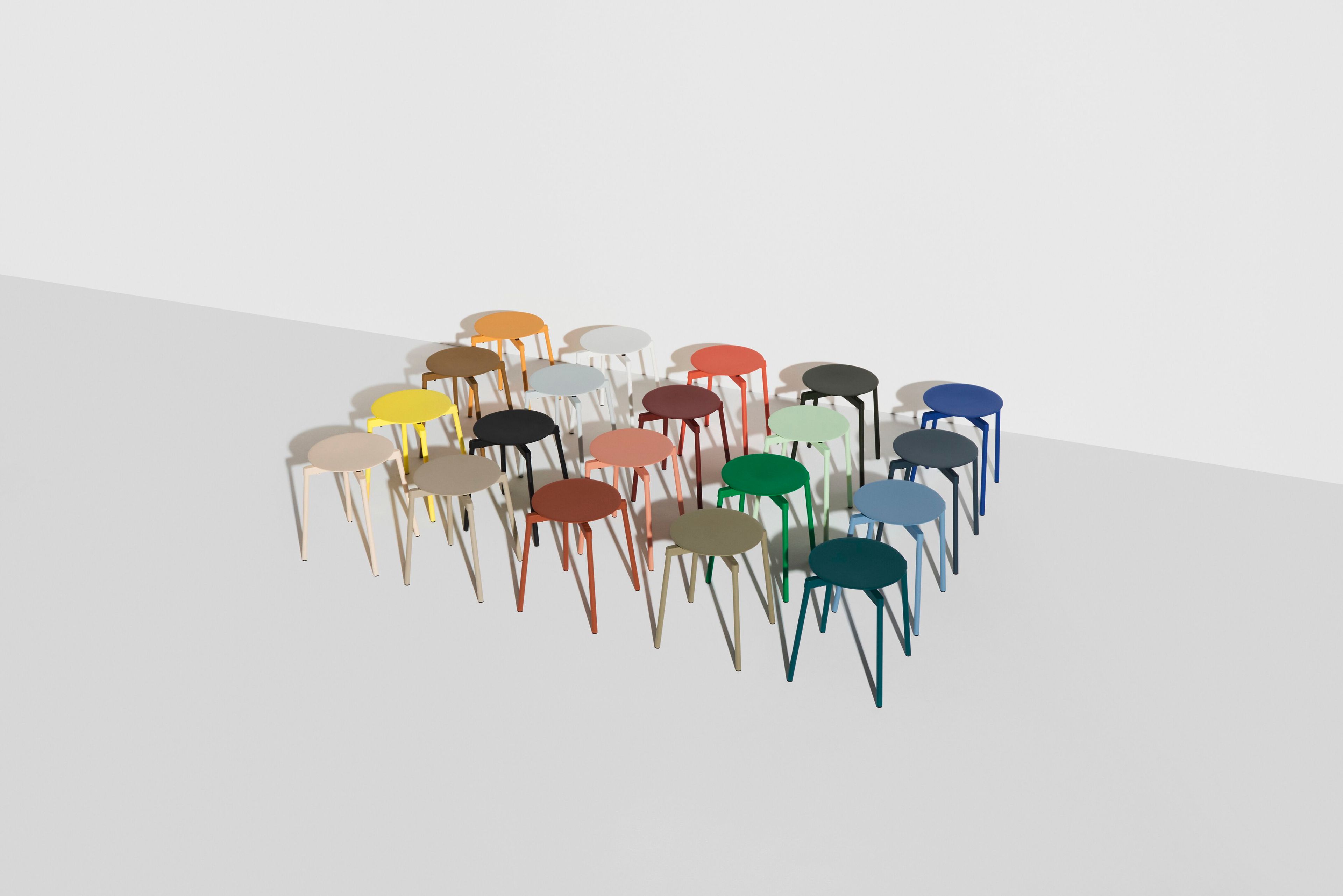 Алюминиевый низкий штабелируемый стул с порошковым покрытием Petite Friture Fromme ARCH-00092847 - Вид №24