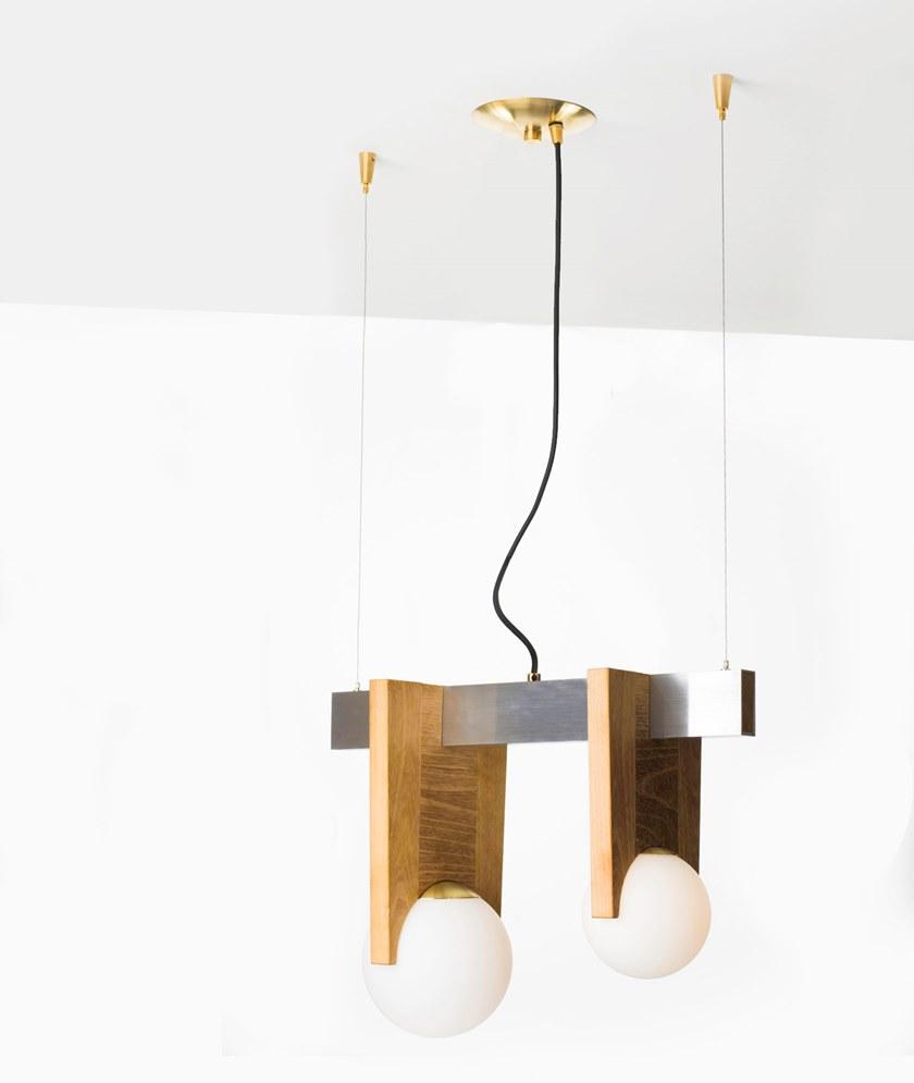 Pascal & Philippe Подвесной светильник из дерева и алюминия Juliette sun-id-1457394 - Вид №6