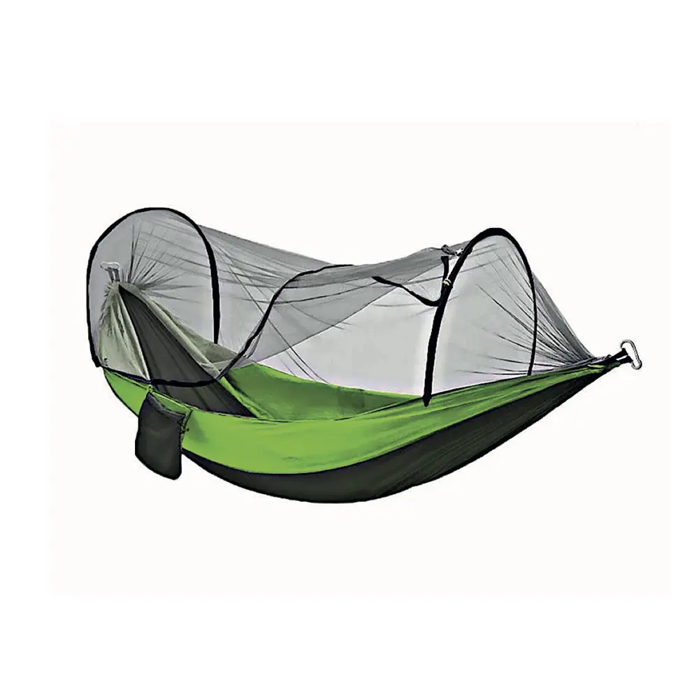 Гамак садовый 260x140 см нейлон зеленый с москитной сеткой Santreyd STLM-2146824