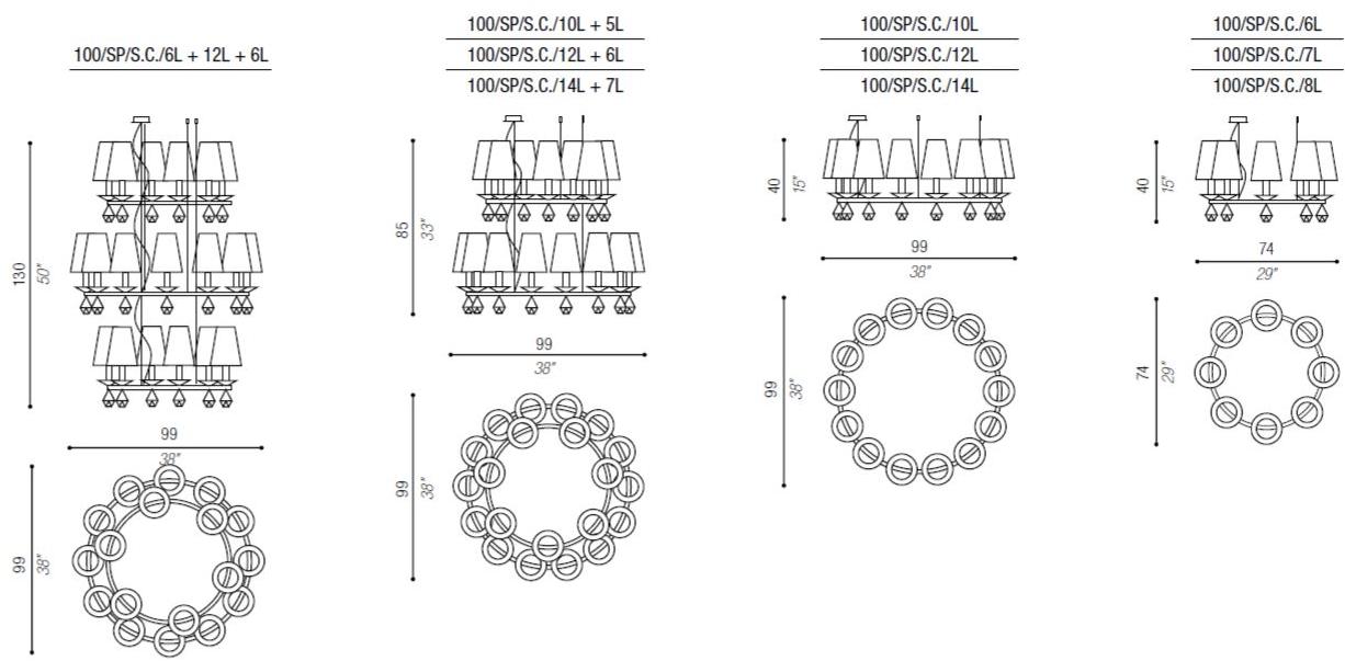 Aiardini Подвесной светильник с кристаллами Ottagono sun-id-1368915 - Вид №6