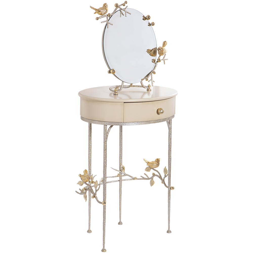 15012,79029 Туалетный столик и зеркало Терра Айвори BOGACHO 4627196590496, 4627196590373 - Вид №3