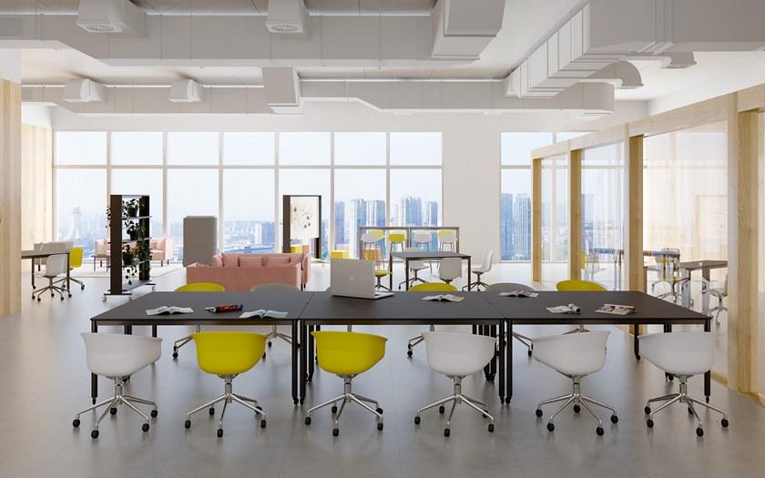 Grado Design Прямоугольный стол из стали со столешницей из МДФ Pipe sun-id-1402642 - Вид №3