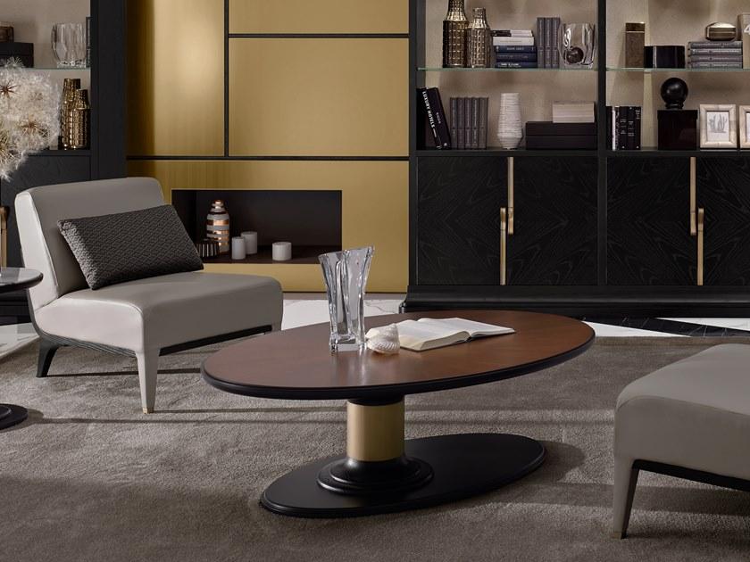 A.R. Arredamenti Овальный деревянный журнальный столик Dilan sun-id-1442617 - Вид №2