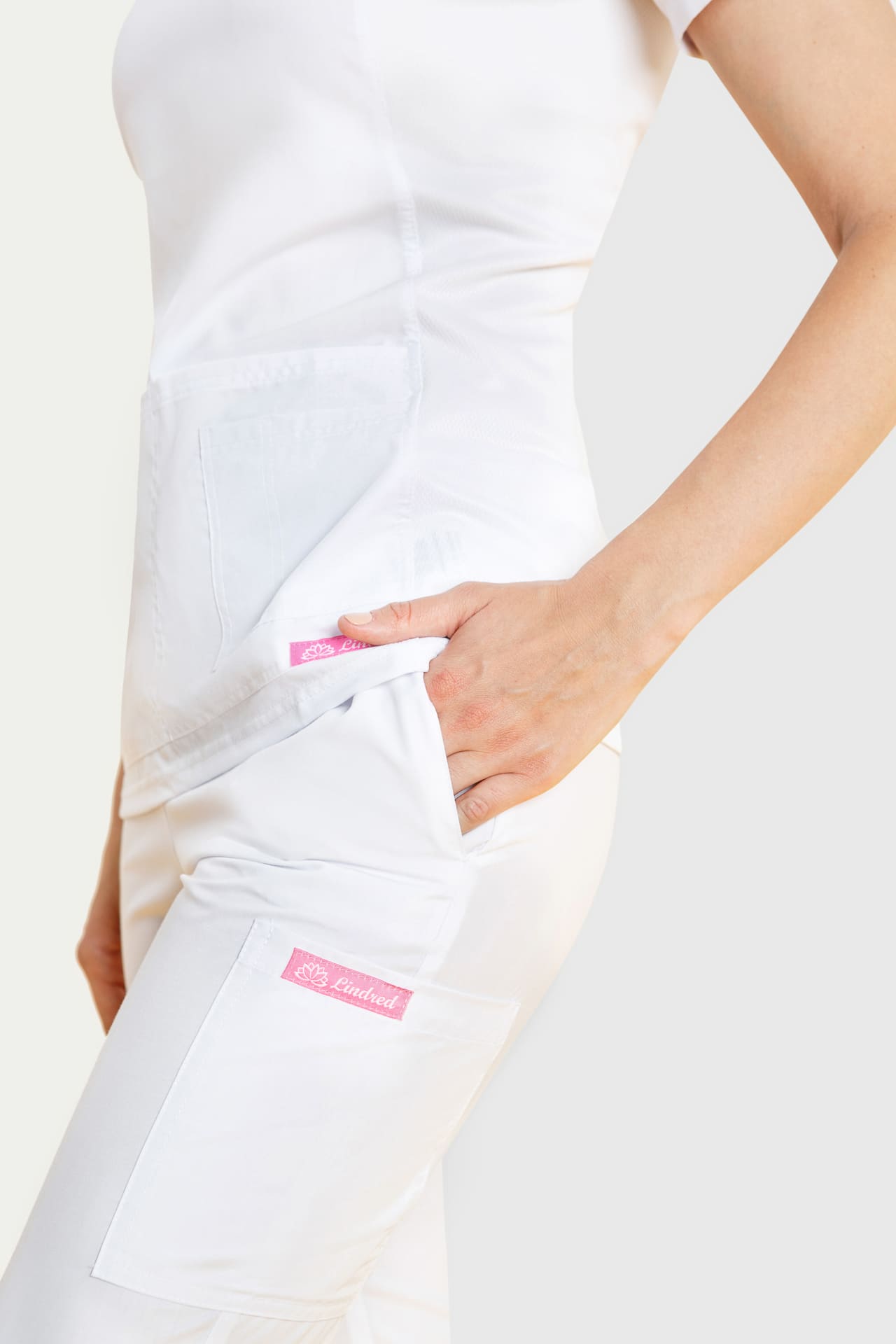 63944 Брюки женские WHITE (белый) GVENN  Одежда для обслуживающего персонала  размер 42 (XS)  - Вид №5