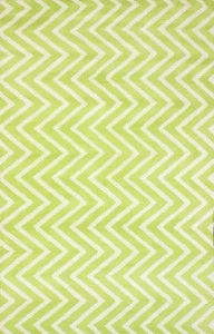 Ковер Zig Zag зелёный 200х280 DOLLY CAPRETS ДИЗАЙНЕРСКИЕ, ЗИГ ЗАГ 015208 Белый;зеленый