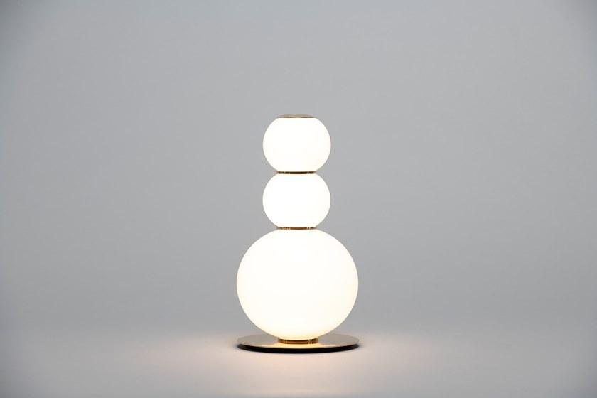 Formagenda Настольная лампа из светодиодного стекла с диммером Pearls sun-id-1427196 - Вид №27