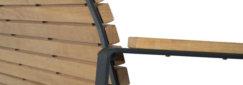 Euroform W Скамья из дерева с подлокотниками со спинкой Comfort 345, 346, 347 - Вид №5