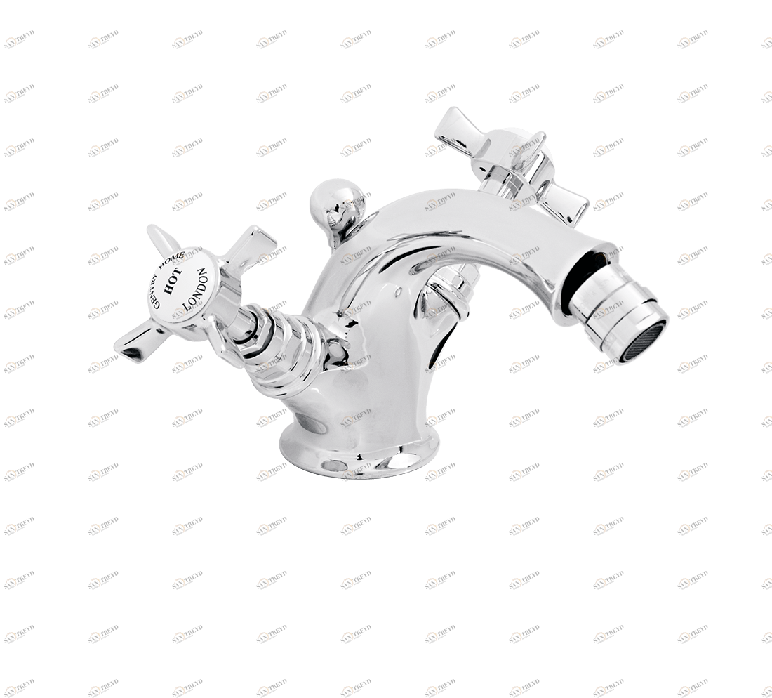 Gentry Home Смеситель для раковины Style на три отверстия с всплывающей пастой Ascot Хром GH100885 