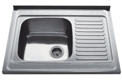 HB6080 Кухонная мойка , полированная сталь Haiba  - Вид №1