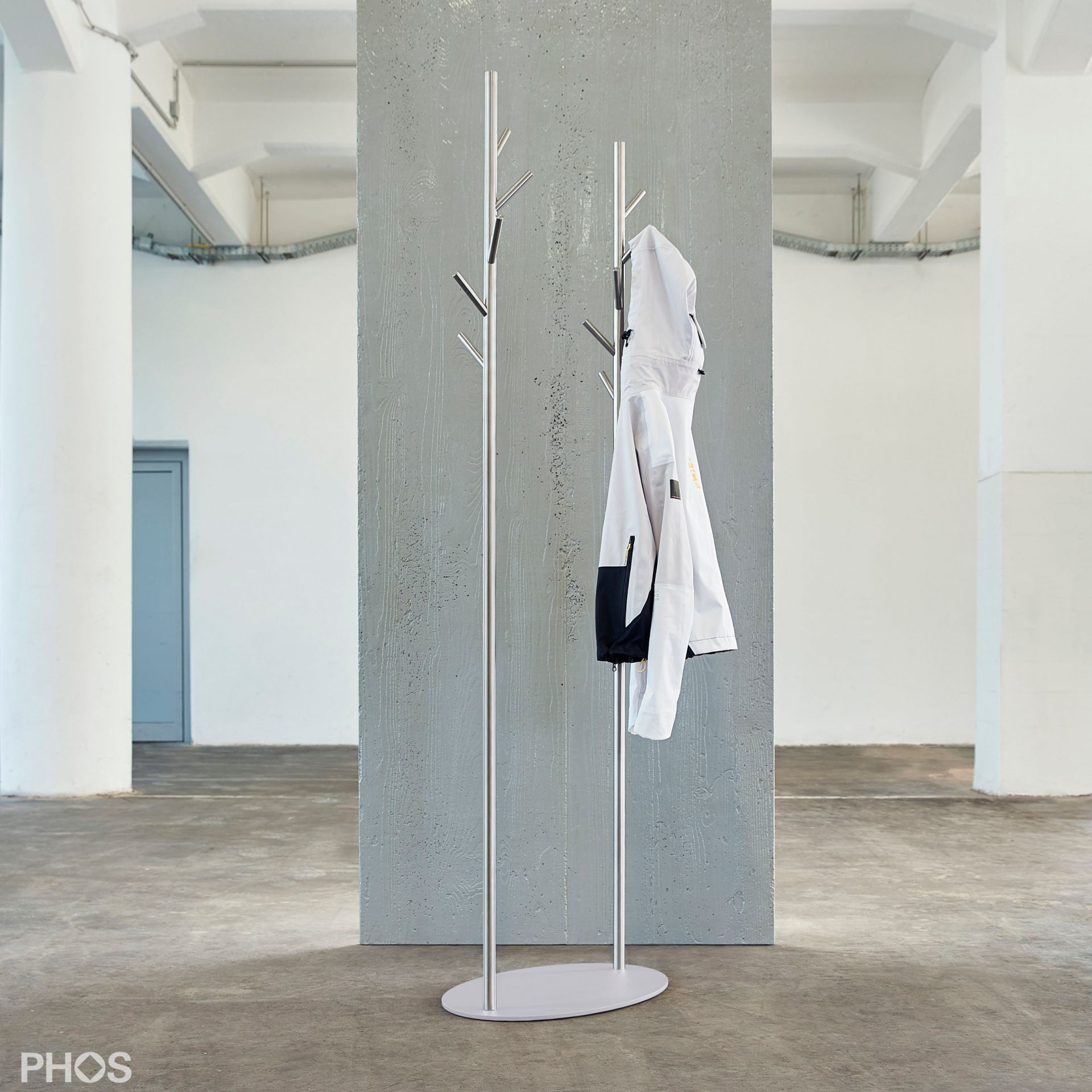 GSTR-D-BPW Вешалка для одежды ramus duo, основание: белый PHOS 