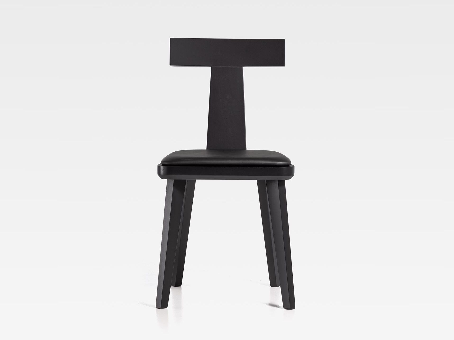 Деревянный стул с мягким сиденьем SIPA T Coffee ARCH-00042585