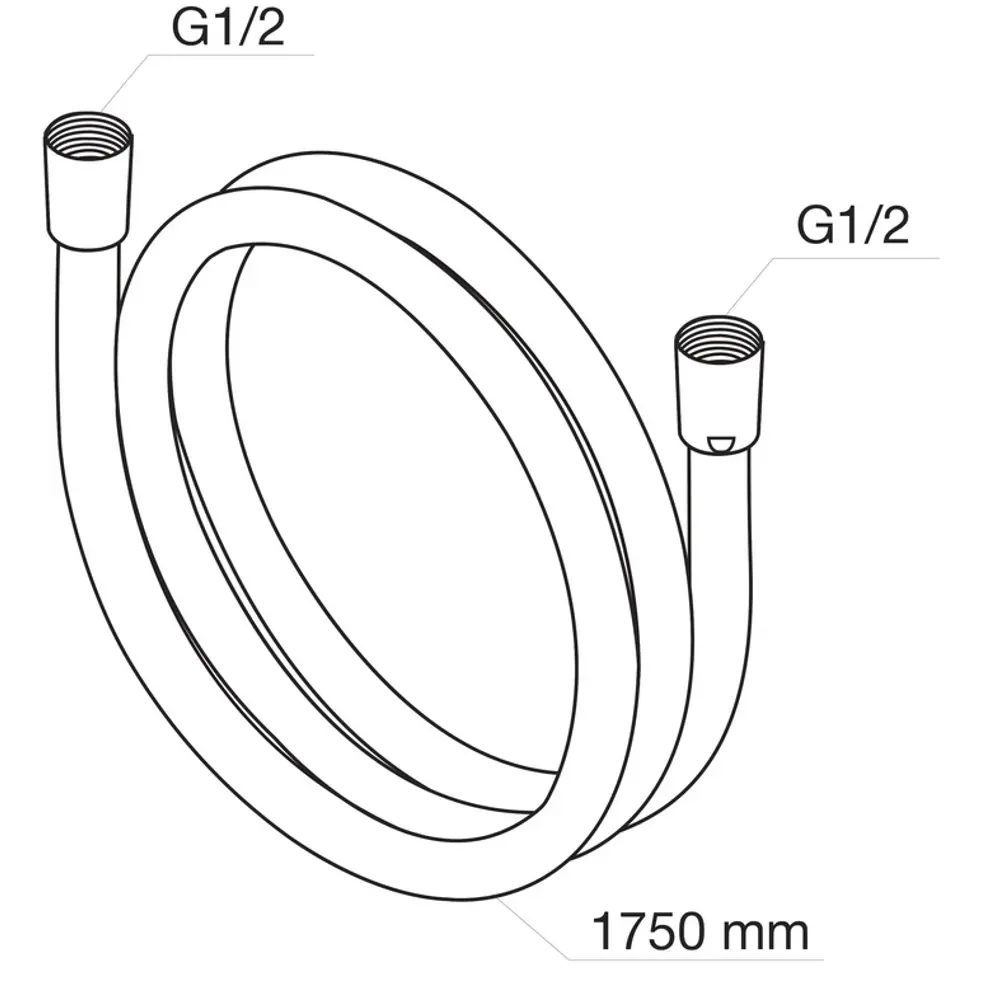 Гибкий душевой шланг AM.PM с антиперекручивающей системой 89346515 STLM-0967106 - Вид №1