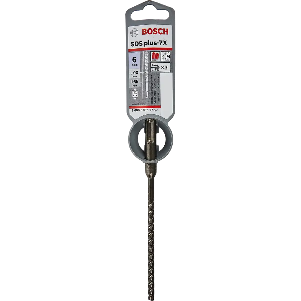 Бур по армированному бетону SDS-plus 7X Bosch 6x165 мм 81988732 STLM-2150801 BOSCH PROFESSIONAL  - Вид №3