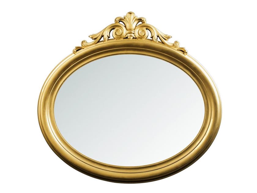 Овальное зеркало с металлической рамой Gaia Mobili Complements ARCH-00087101