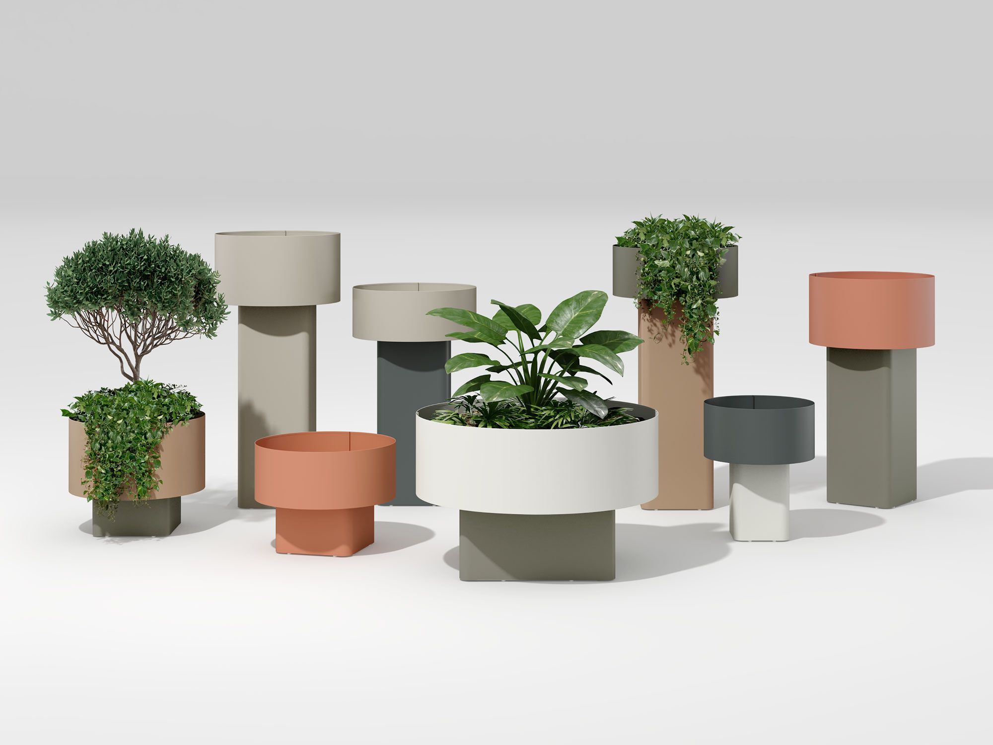 Круглая металлическая ваза Systemtronic Advanced ARCH-00112432