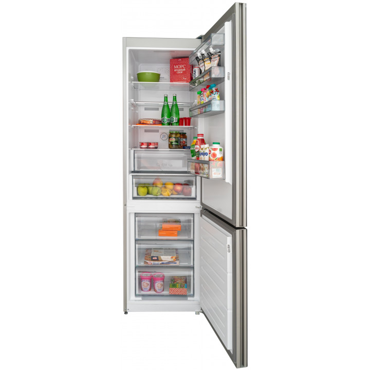 9245494 Холодильник с морозильником   Schaub Lorenz SLU S379Y4E черный STDN-0144769 - Вид №2