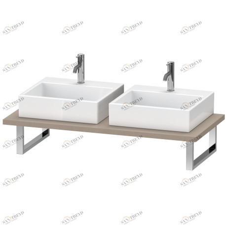 XV105C07575 Серии/XViu Консоль для накладной и встраиваемой сверху раковины компакт Лен, декор Duravit