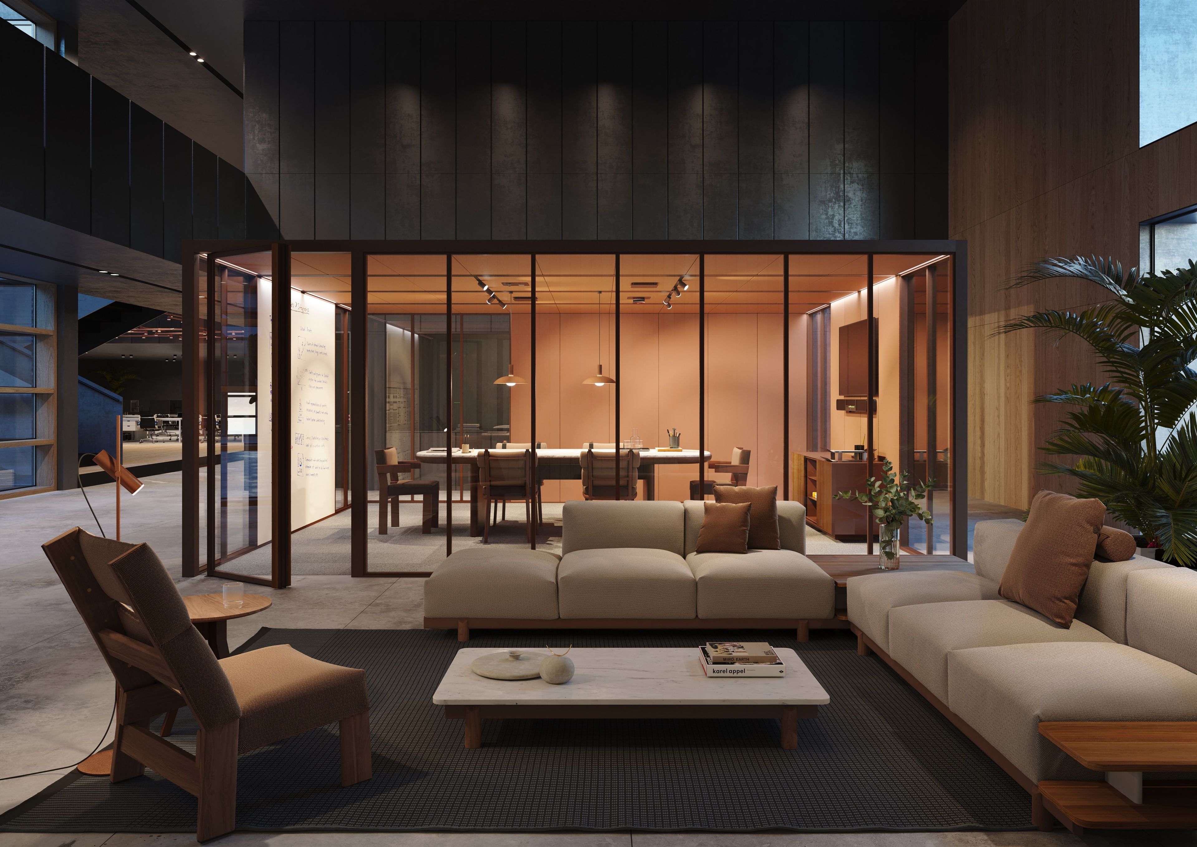 Акустическая офисная кабина со встроенным освещением Kettal Pavilion O ARCH-00055975 - Вид №1