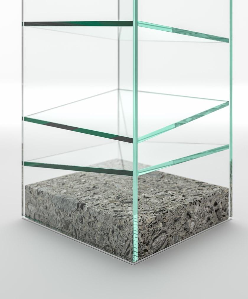 Tonelli Design Отдельностоящий стеклянный книжный шкаф sun-id-1359700 - Вид №2