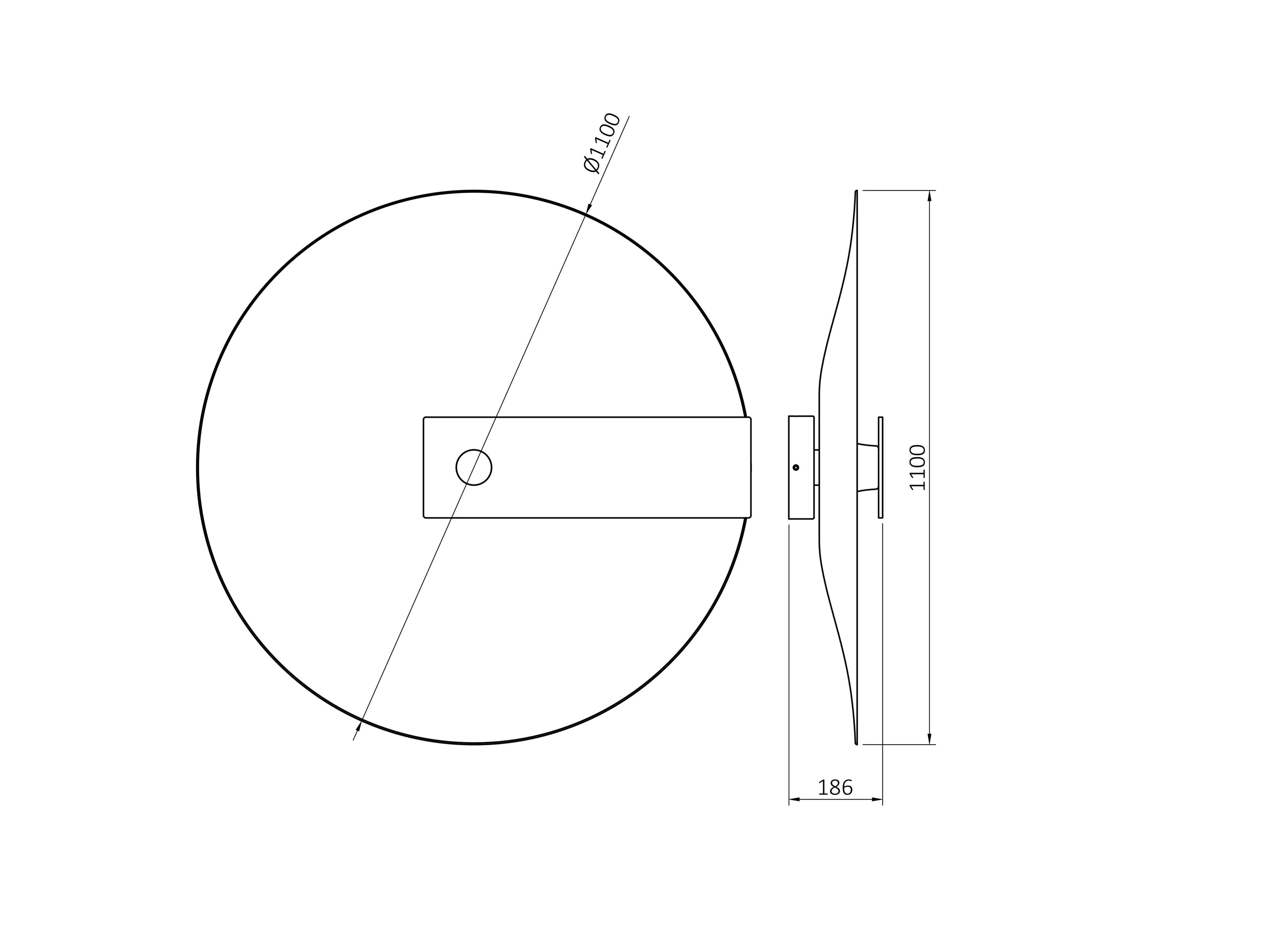 Светодиодный настенный светильник из стекловолокна Hind Rabii солнечные часы ARCH-00006790 - Вид №7