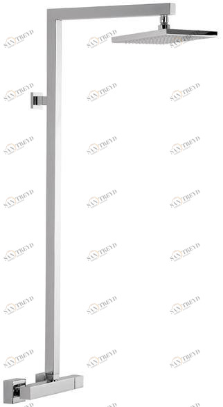 Remer Rubinetterie Настенная душевая стойка с душевой лейкой Qubika Q36
