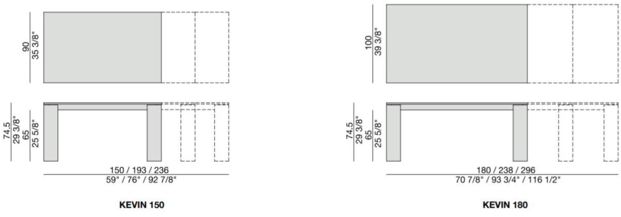 Porada Раздвижной обеденный стол из ореха Iron sun-id-1397559 - Вид №3