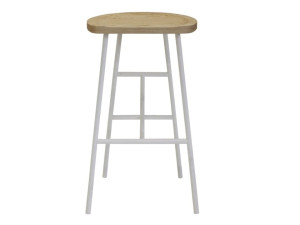 Высокий стул из стали и ясеня