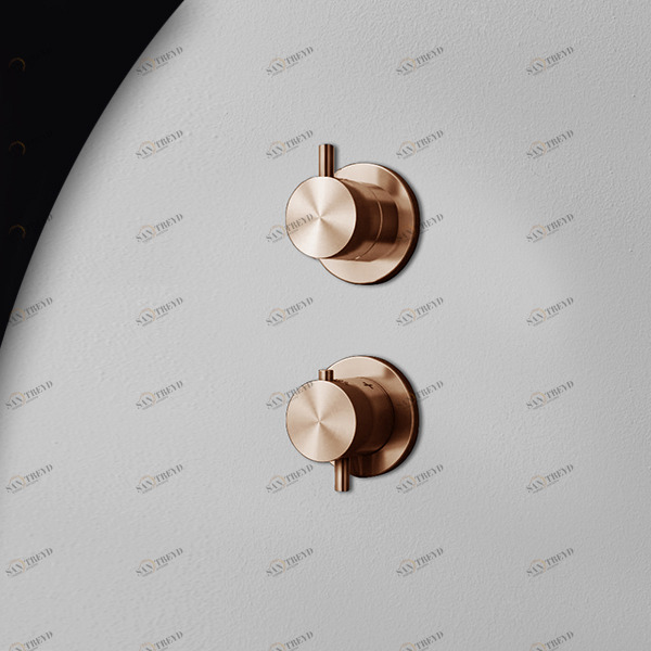 Термостат для душа розовое золото Hiro Radomonte HIR93R