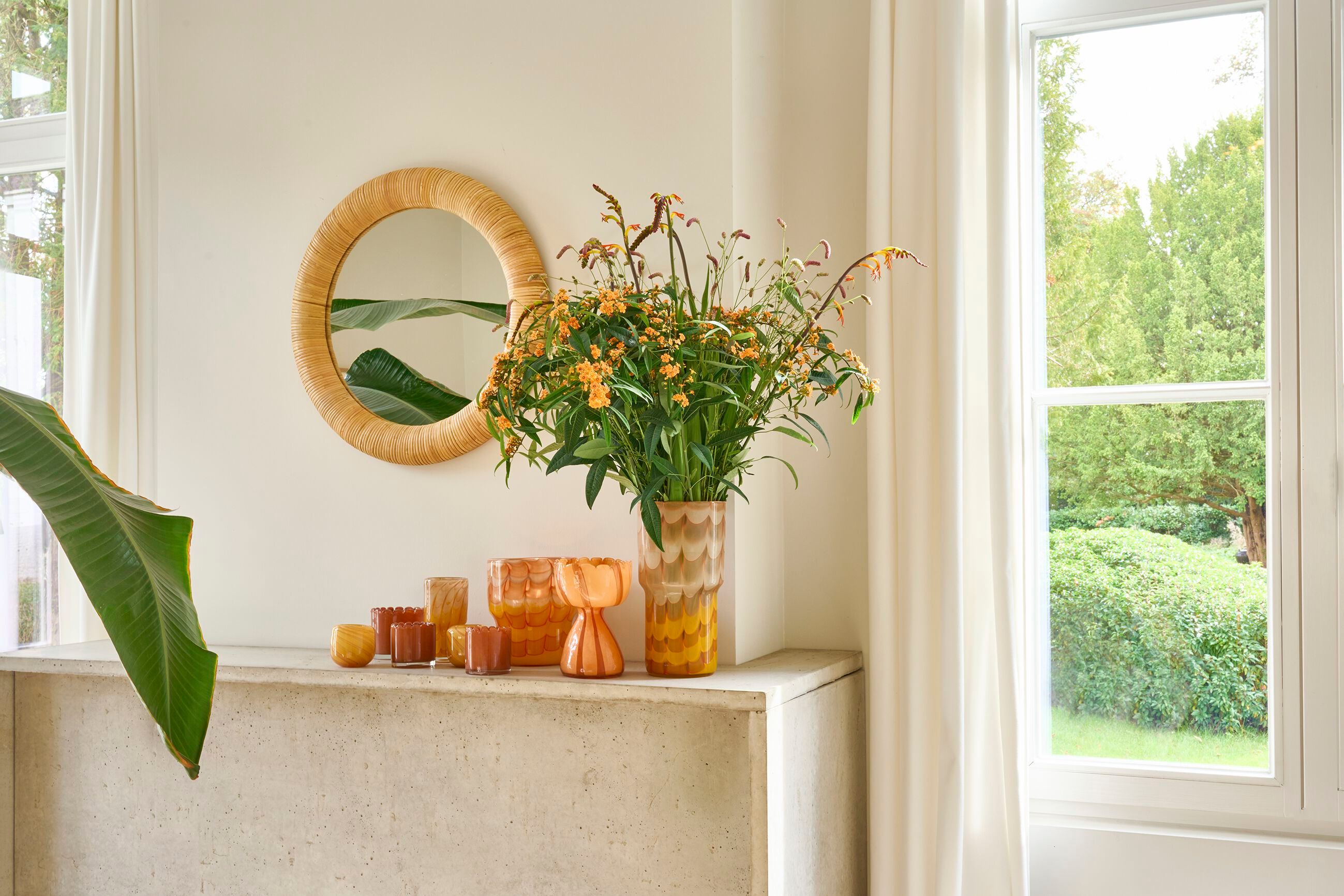 Ротанг круглое зеркало POMAX IMAGINAR ARCH-00129725 - Вид №1