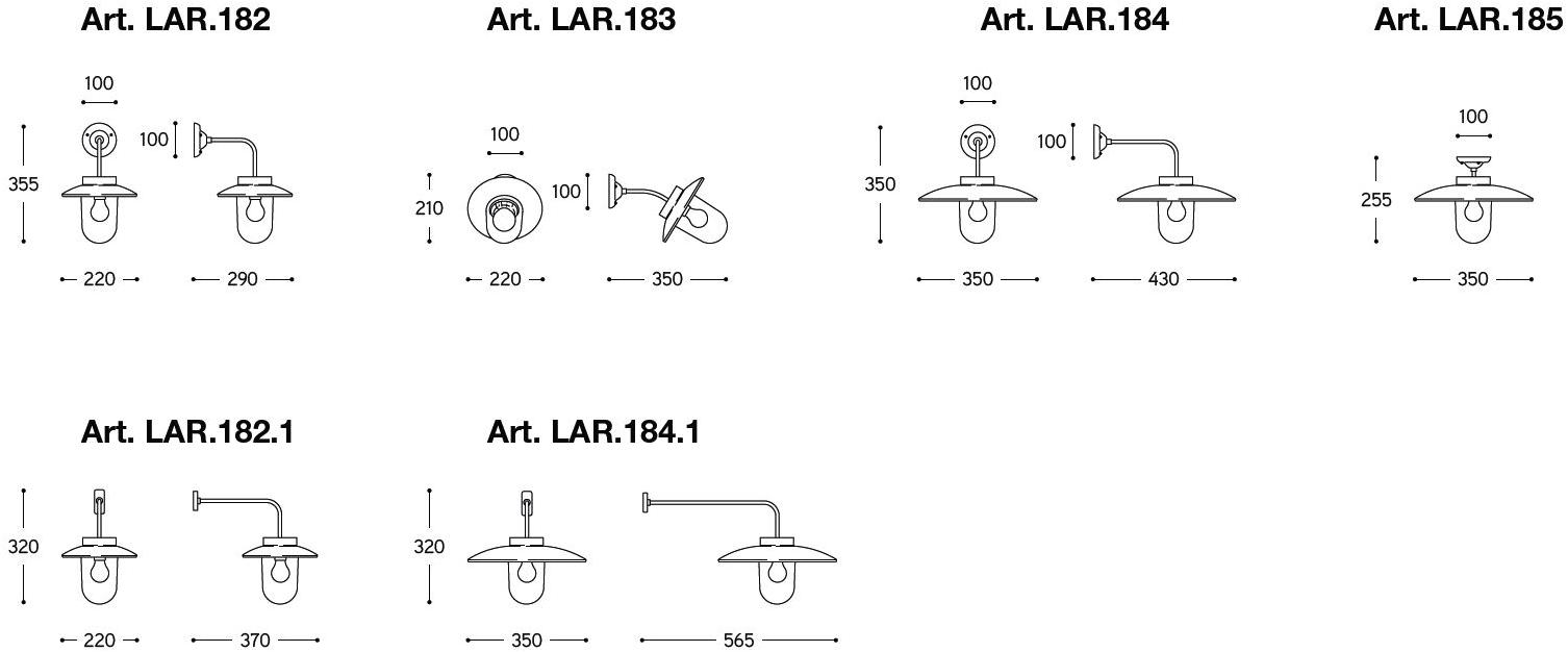 Aldo Bernardi Уличный потолочный светильник из металла Nabucco sun-id-1415793 - Вид №1