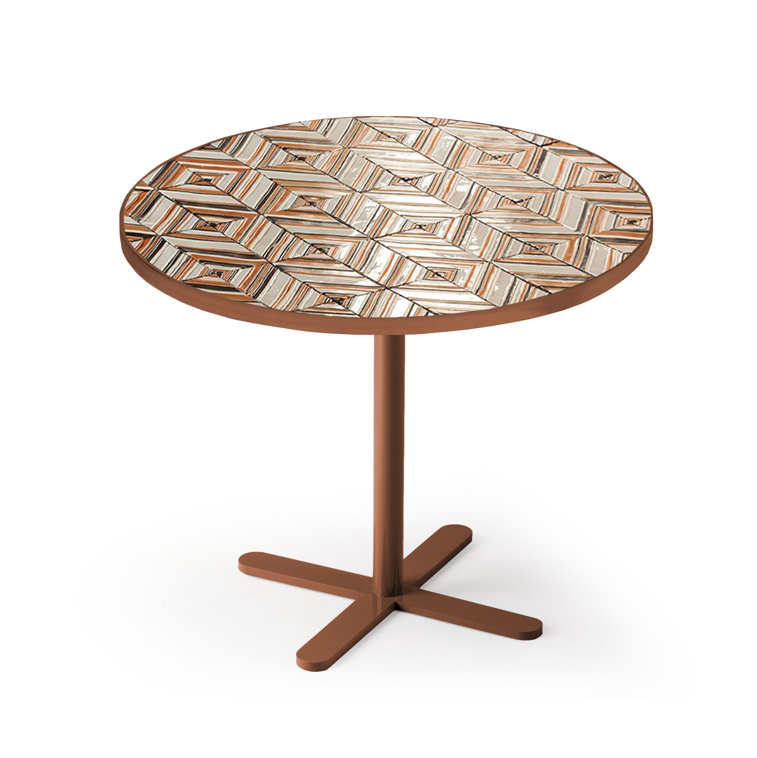 Круглый керамический стол с основанием для спиц Mambo Unlimited Ideas Caldas ARCH-00135205 - Вид №4