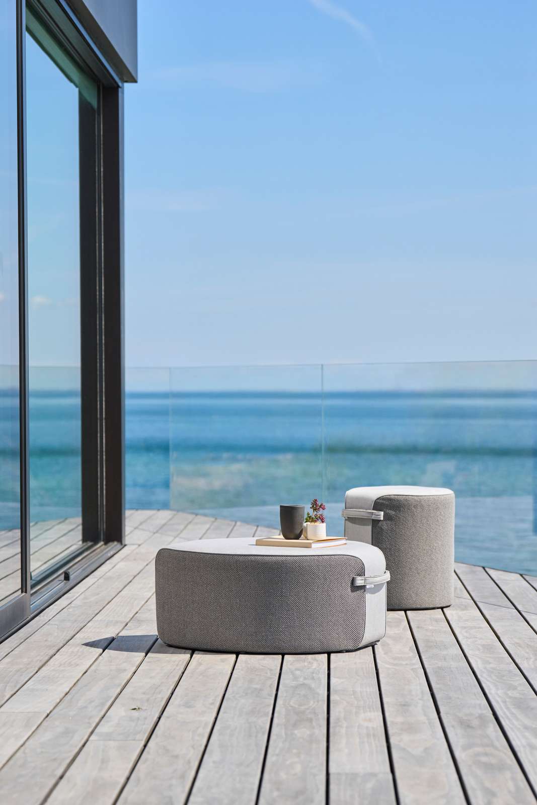 Круглый пуф в Sunbrella® Mindo Mindo 108 ARCH-00076969 - Вид №1