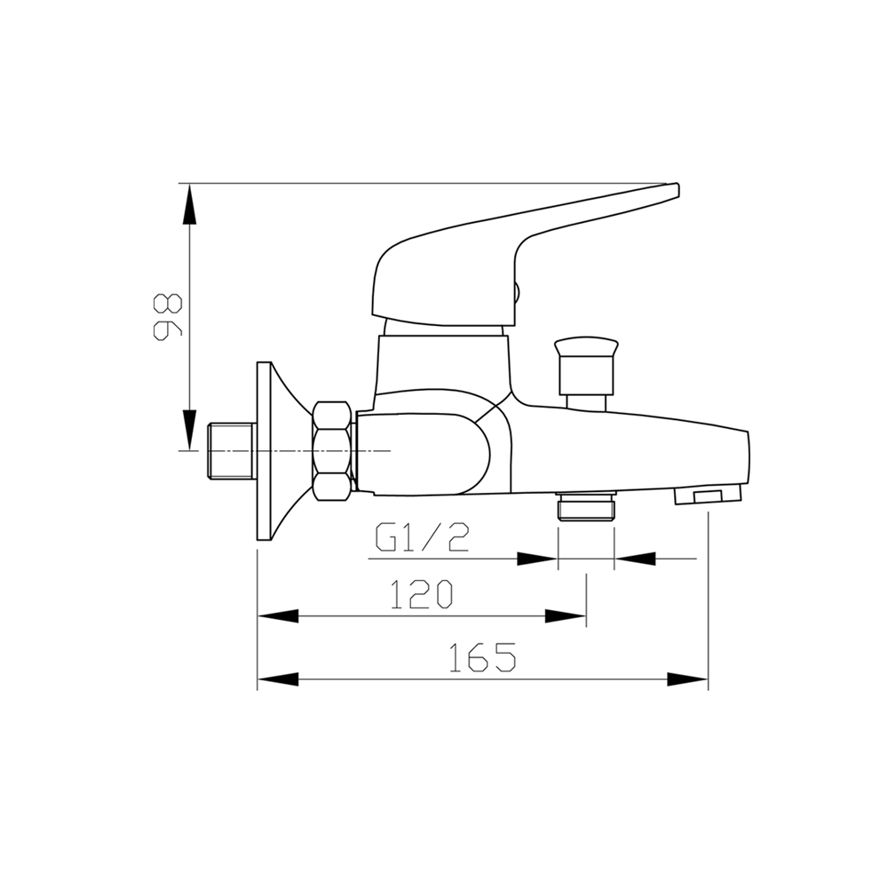 Смеситель для раковины Raiber R0080 однорычажный R0080 Santreyd  - Вид №1