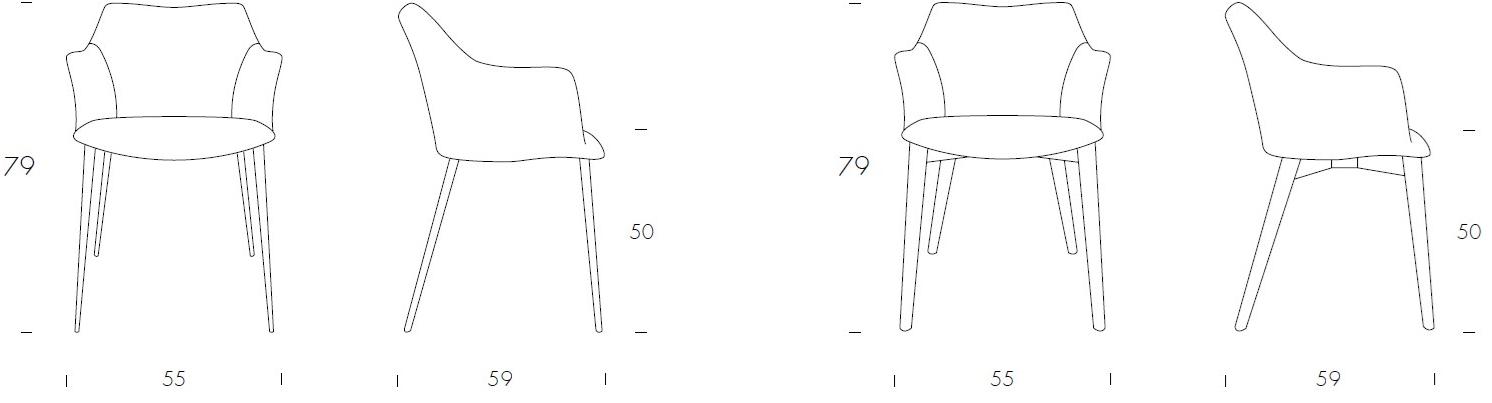 Tonin Casa Мягкое кожаное кресло с подлокотниками Agata T7291 - Вид №5